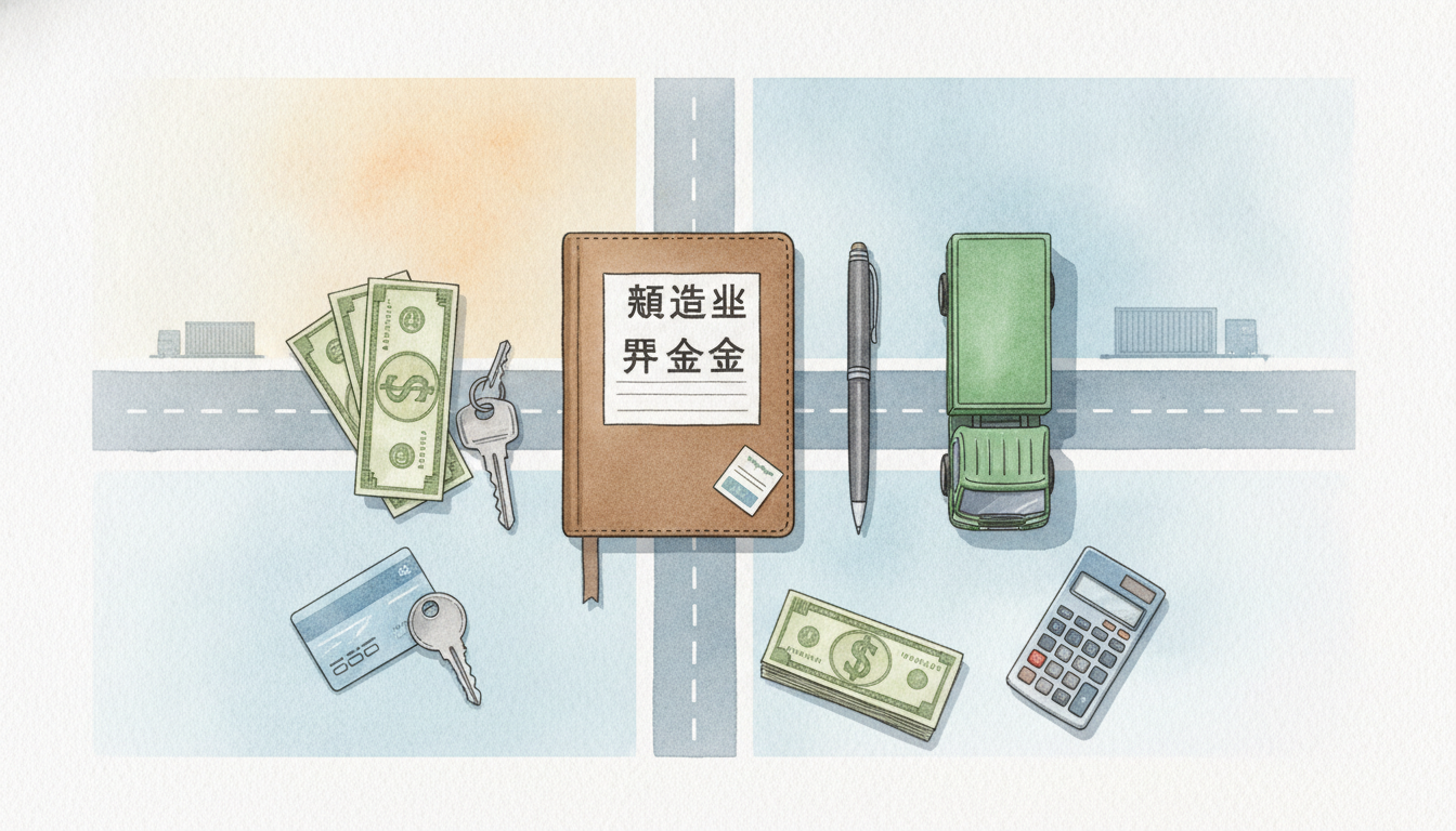 運送業の開業に必要な資金と初期費用の目安