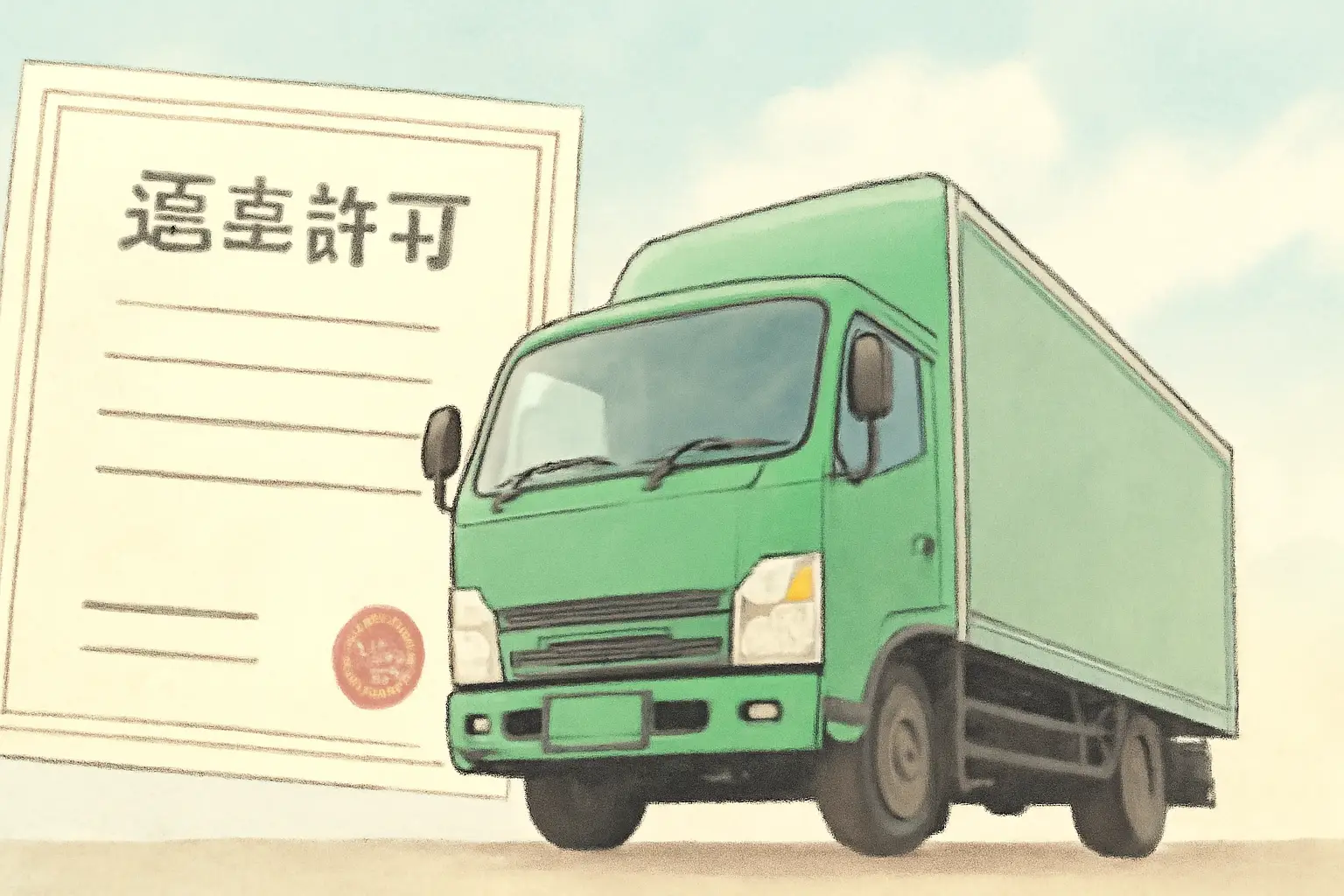 運送業許可証の取得方法を10ステップで解説|要件・費用・期間まで完全ガイド